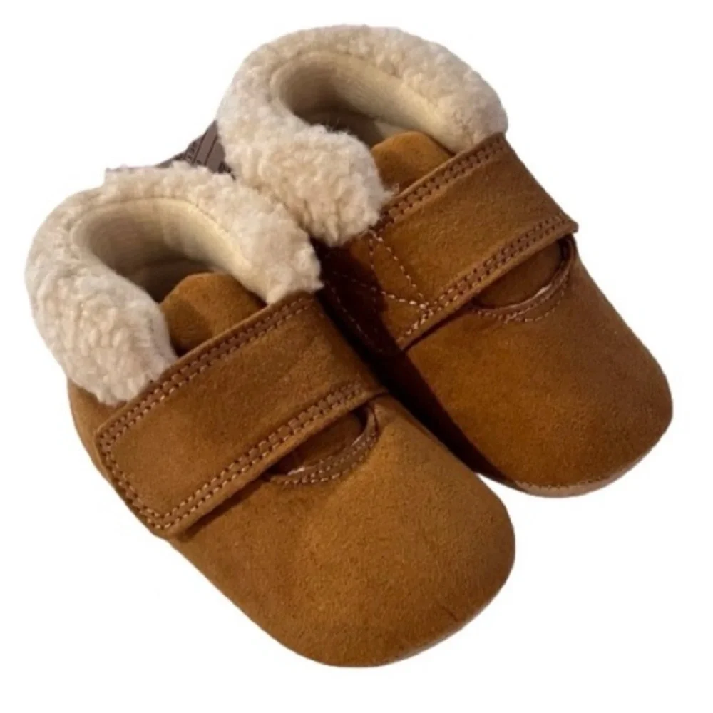 NWT- Carter's Baby Soft Sole Bootie in Tan. Size: 12/18mo.